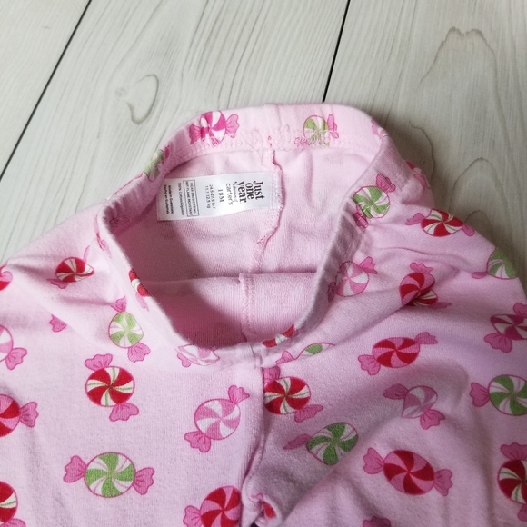 Just one year Carter's pink and red peppermint 2 piece pajama size 18 mo - Picture 8 of 11